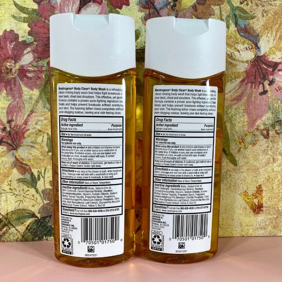 2ct Neutrogena Body Clear Body Wash 8.5 fl oz - Picture 2 of 3